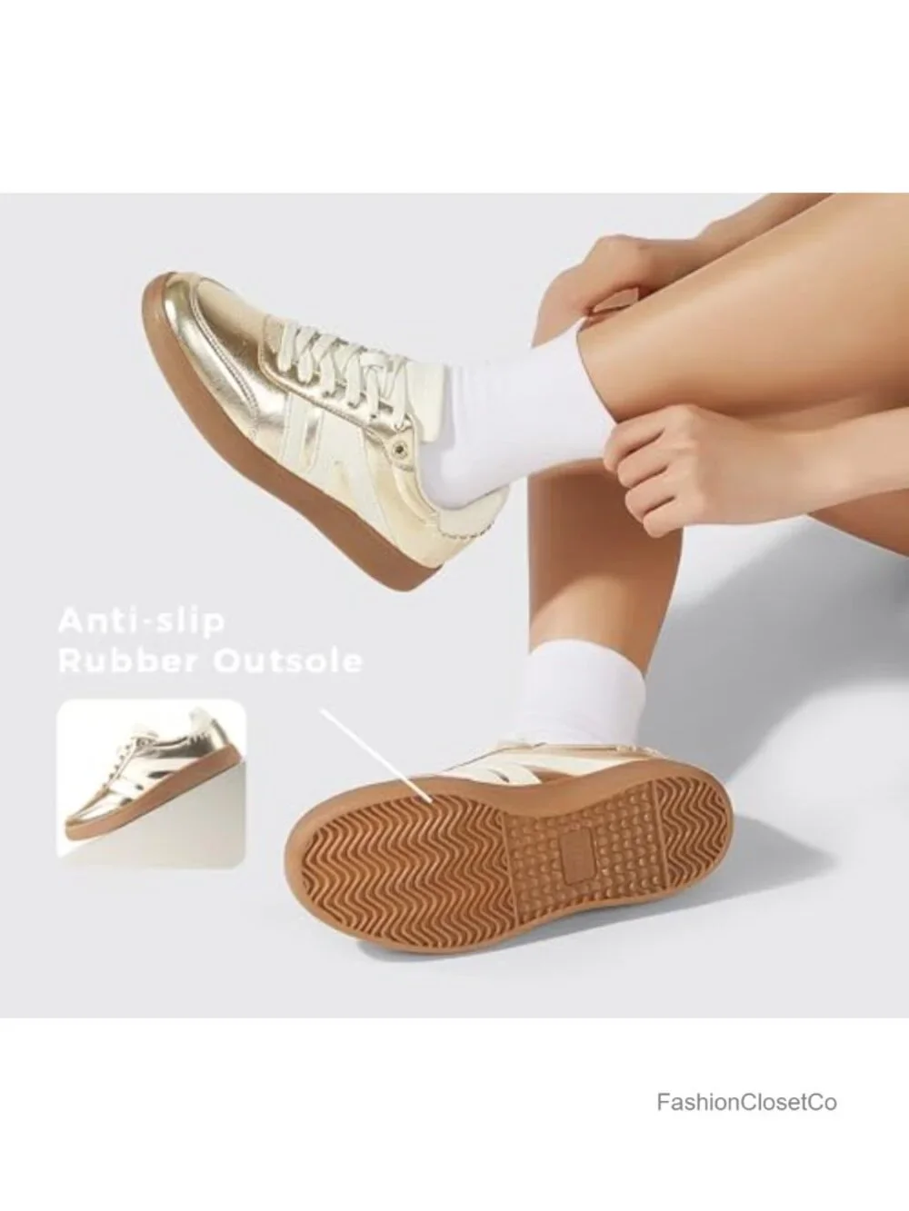 Retro Gum Sole Sneakers Genuine Leather Suede Lace-Up